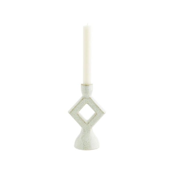 Lysestage "Square" - offwhite