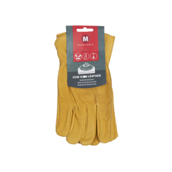 Havehandsker i lder - gul