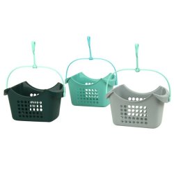 Klemmekurv - St�vgr�n med bl� hank