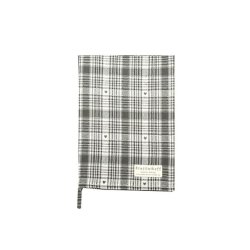 Viskestykke  ternet med hjerter - oliven