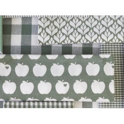 Viskestykke  ternet - oliven