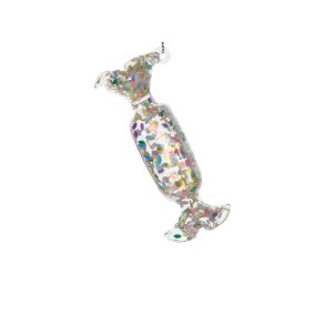 Glasornament karamel konfetti - smal