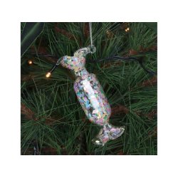 Glasornament karamel konfetti - smal