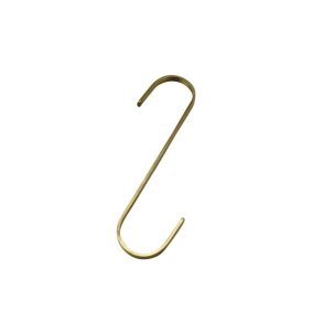 Messing s-krog flad - stor