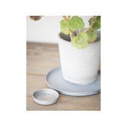 Rund metalbakke - zink - flere strrelser 