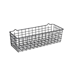Tr�dkurv i metal - sort