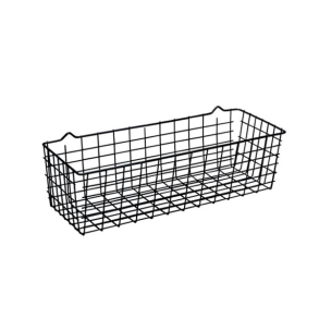Tr�dkurv i metal - sort