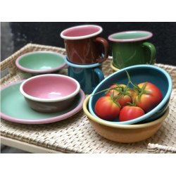 Emaljekop - rd/lyserd