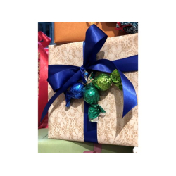 Satinbnd 25mm. - electric blue