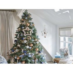 Glaskugle med prikker - brun