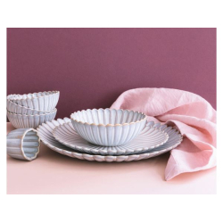 Middagstallerken "White Lotus" 