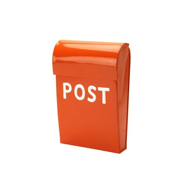 Postkasse - lille - orange