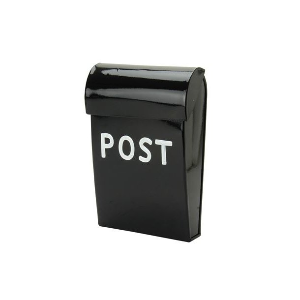 Postkasse - lille - sort