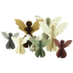 Papirpynt - engel - noder - stor