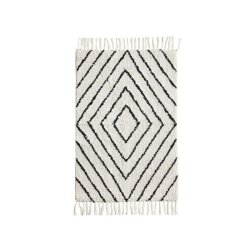 Badem�tte m. frynser - offwhite