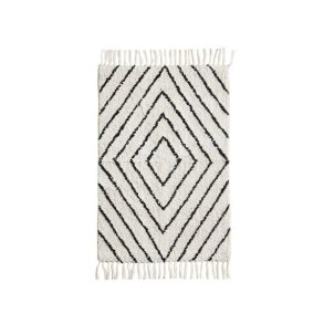 Badem�tte m. frynser - offwhite