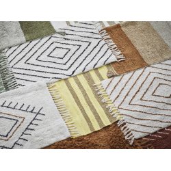 Badem�tte m. frynser - offwhite