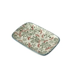 S�besk�l "Floral" - gr�n/orange