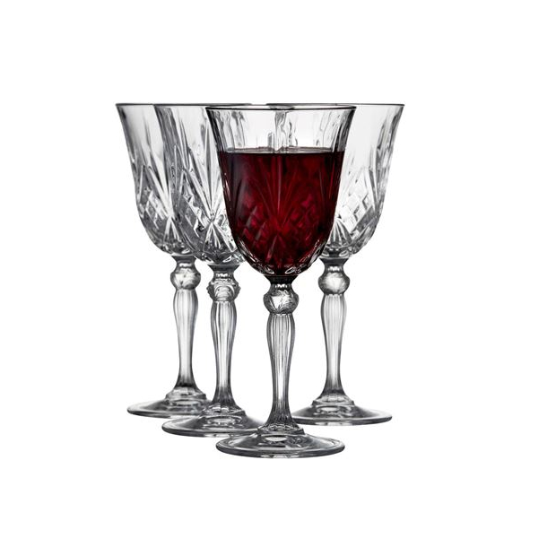 Melodia R�dvinsglas - 4 stk.