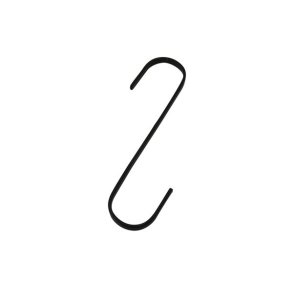 Sort s-krog flad - stor