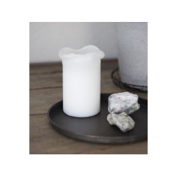 Rund metalbakke - sort - flere strrelser 