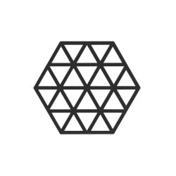 Silikone bordskner trekanter - sort