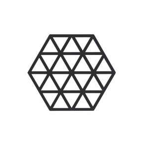 Silikone bordskner trekanter - sort