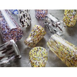 Glaskande "Spot" 90 cl. - multi gul