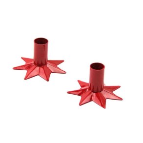 Stjernestager i r�d - kerter - s�t med 2 stk.