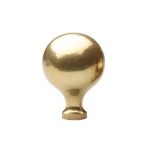 Rundt greb - messing - stor