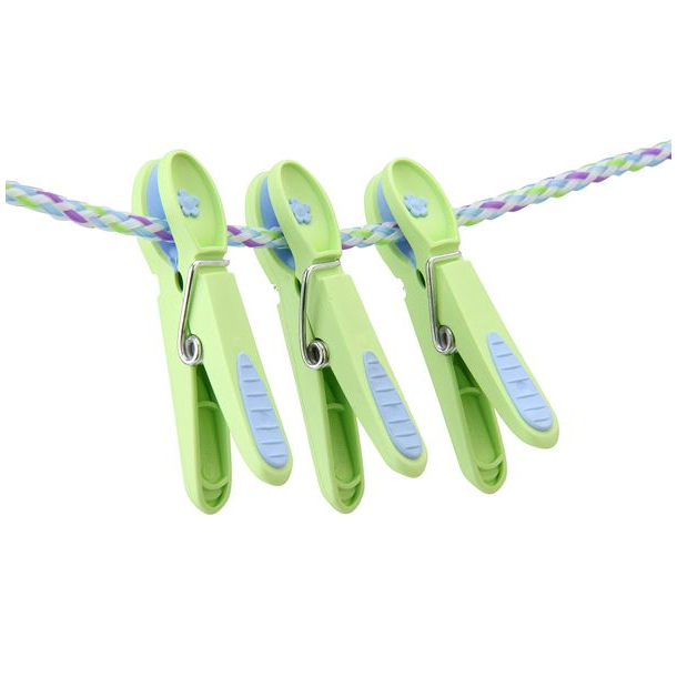 T�jklemme - Gr�n med bl� blomst