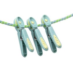 Tjklemme - lysebl med lysegul blomst