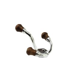 Knage med tre arme - blank m. trknopper