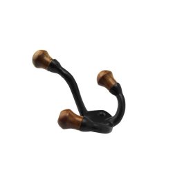 Knage med tre arme - sort m. trknopper