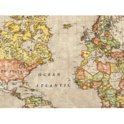 Voksdug - verdenskort