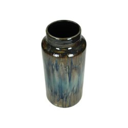 Keramikvase - bl/lysebrune nuancer  