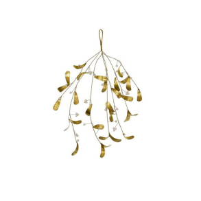 Mistelten i guld look - 54 cm.