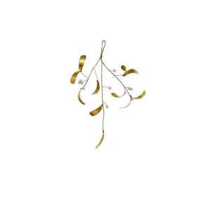 Mistelten i guld look - 28 cm.