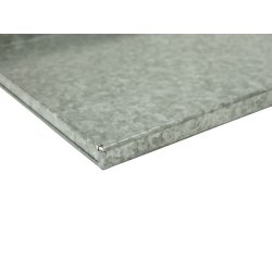 Galvaniseret bakke - 2x32x42 cm.